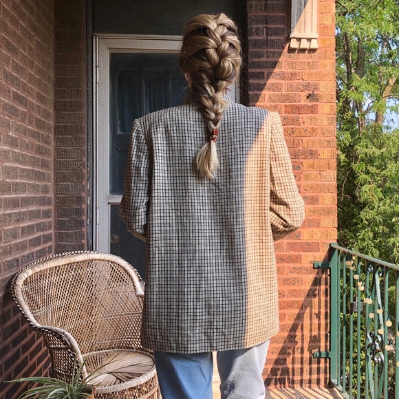 Vintage Plaid Blazer - Picture 3 of 6